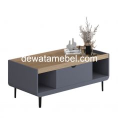 Meja Tamu Ukuran 100 - SIANTANO CENA CT - 02 / Slate Grey - Light Wood 